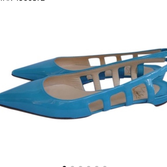 Christian Loubutin Patent Cage Flats - Picture 5 of 6